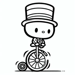 coloriage Cirque a imprimer pour enfant de 4 ans