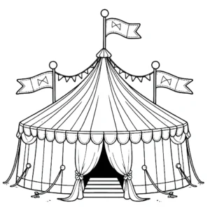 coloriage Cirque gratuit en ligne