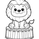 imprimer coloriage Cirque gratuit