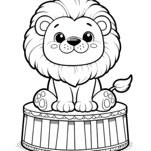 imprimer coloriage Cirque gratuit