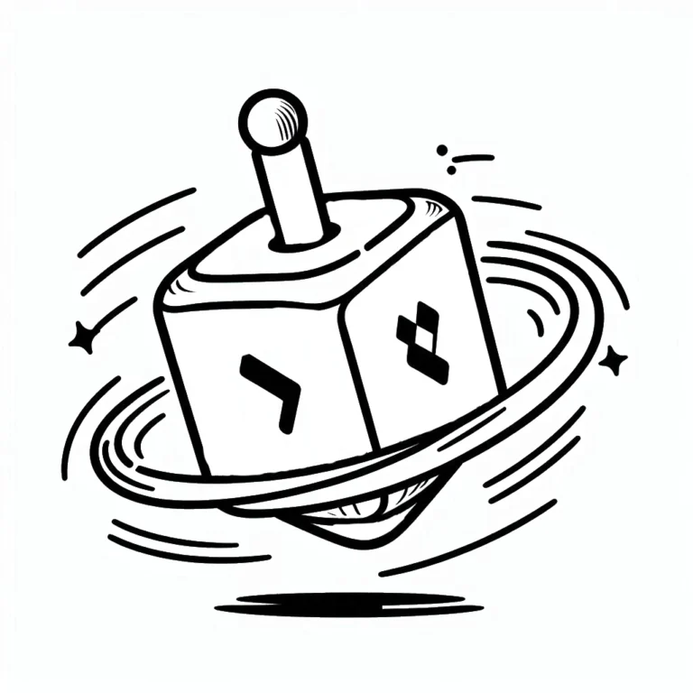 Tranh tô màu Dreidel