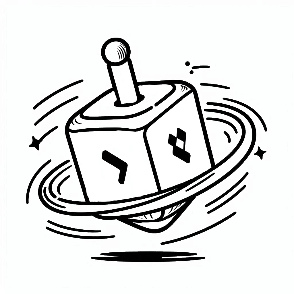 Tranh tô màu Dreidel