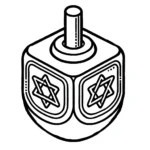 coloriage Dreidel gratuit pour enfants