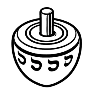 coloriage Dreidel a imprimer gratuitement