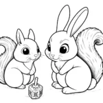 coloriage Dreidel pour bebe a imprimer