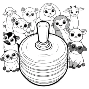 coloriage Dreidel a imprimer gratuitement