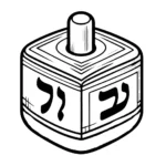 coloriage Dreidel pour enfant
