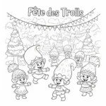 coloriage Fête des Trolls a dessiner en ligne