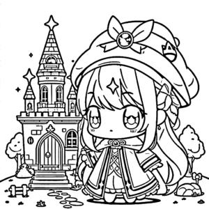 coloriage Gacha Life pour enfant de 2 ans