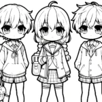image pour coloriage Gacha Life enfant