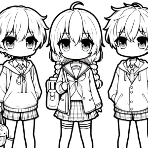 image pour coloriage Gacha Life enfant