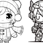 coloriage Gacha Life pour enfant de 2 ans