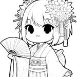 image pour coloriage Gacha Life enfant