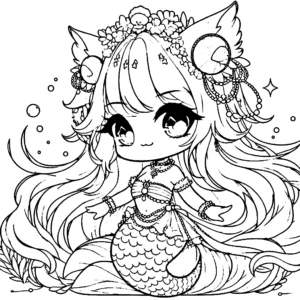 image pour coloriage Gacha Life enfant