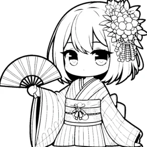 coloriage Gacha Life à imprimer pour enfant de 8 ans