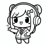 image pour coloriage Gacha Life enfant