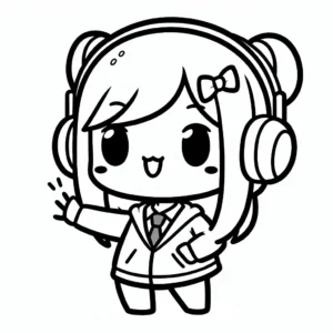 image pour coloriage Gacha Life enfant