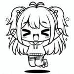 coloriage Gacha Life à imprimer pour enfant de 8 ans