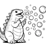 coloriage Godzilla a dessiner en ligne