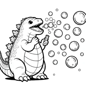 coloriage Godzilla a dessiner en ligne