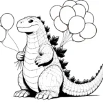 coloriage Godzilla en ligne pour enfant