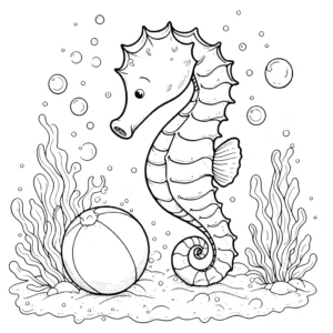 coloriage Hippocampe pour enfants