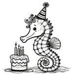 coloriage Hippocampe à imprimer gratuitement