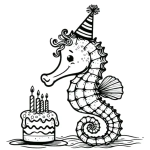 coloriage Hippocampe à imprimer gratuitement