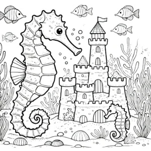 coloriage Hippocampe a dessiner et imprimer
