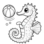 coloriage Hippocampe d
