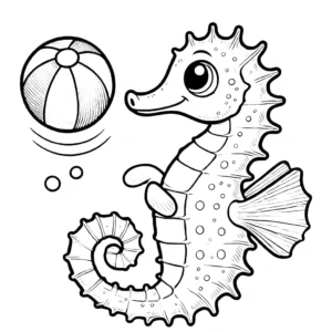 coloriage Hippocampe d