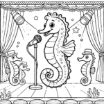coloriage Hippocampe pour enfant de 2 ans