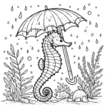 coloriage Hippocampe a dessiner et imprimer