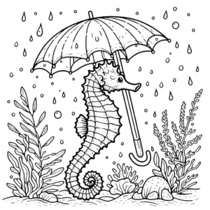 coloriage Hippocampe a dessiner et imprimer