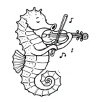 coloriage Hippocampe pour enfants