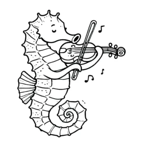 coloriage Hippocampe pour enfants