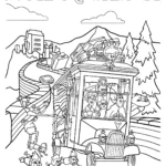 imprimer coloriage Hôtel Transylvanie pour enfant