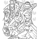 coloriage Hôtel Transylvanie à imprimer a4