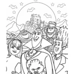 coloriage Hôtel Transylvanie à imprimer gratuitement