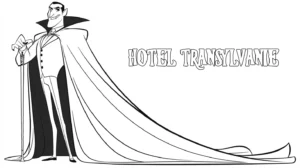 coloriage Hôtel Transylvanie à imprimer gratuitement
