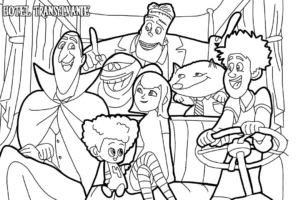 imprimer coloriage Hôtel Transylvanie