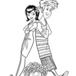 coloriage Hôtel Transylvanie en ligne pour enfant