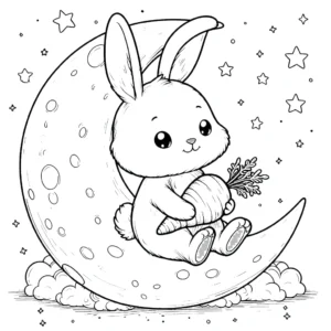 a imprimer coloriage Lune gratuit