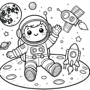 imprimer coloriage Lune
