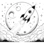coloriage Lune d