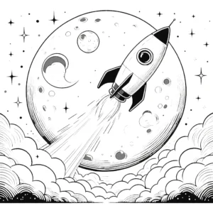coloriage Lune d