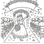 coloriage Mariage et dessin a imprimer