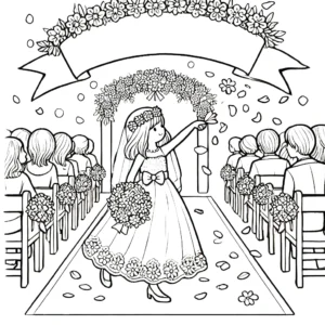 coloriage Mariage et dessin a imprimer