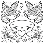 coloriage Mariage à imprimer pour enfant de 3 ans