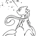 coloriage Mewtwo gratuit pour enfants
